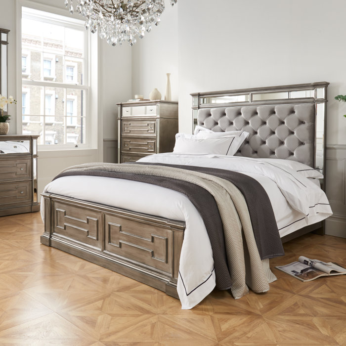 Etta Avenue Maximilian Upholstered Bed Frame & Reviews Wayfair.co.uk